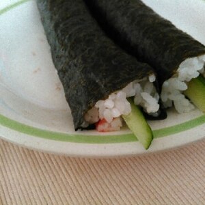 蟹かまの巻き寿司